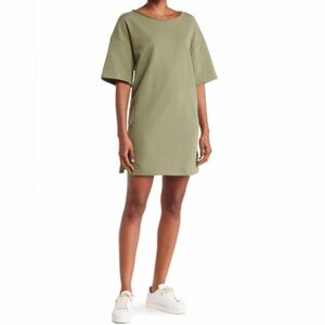 Melrose and Market Olive Oversized T-shirt Dress size medium